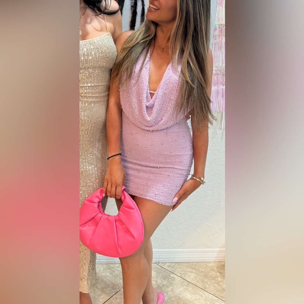 Lilac Beaded Dress